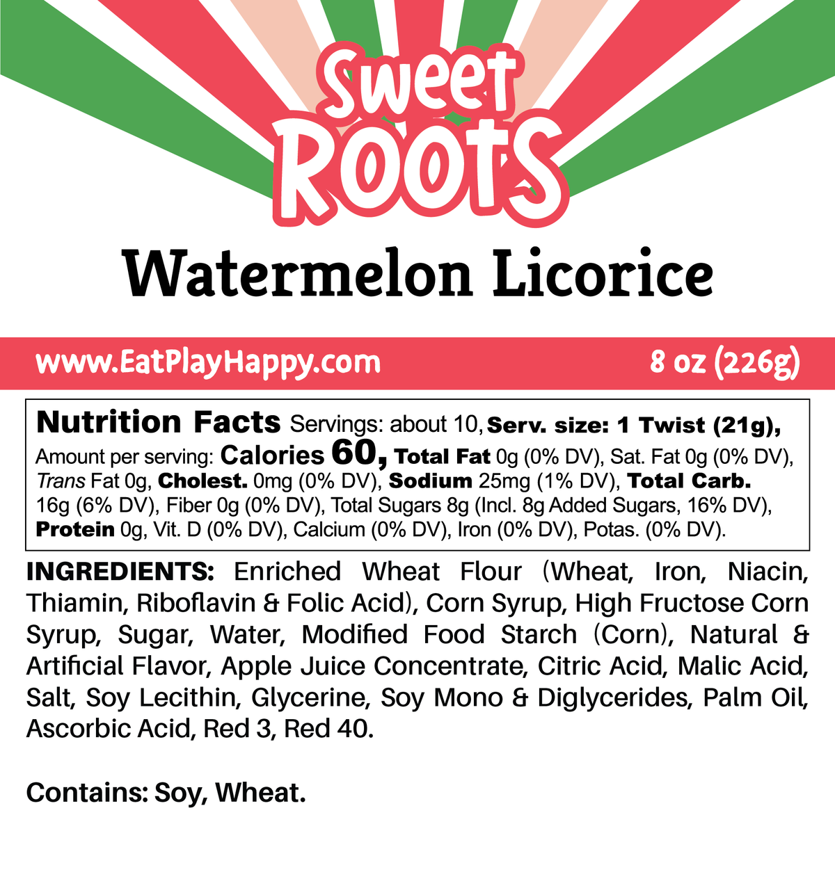 Sweet Roots Watermelon Licorice (16 oz)