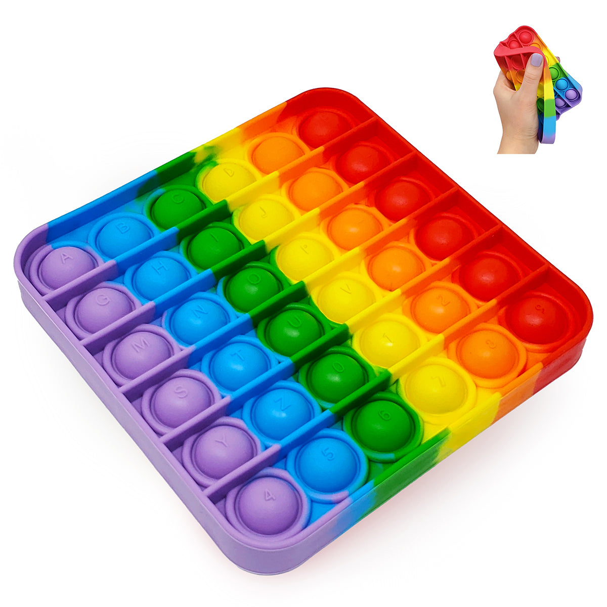 Pop It Fidget Toy Plop Up! Rainbow