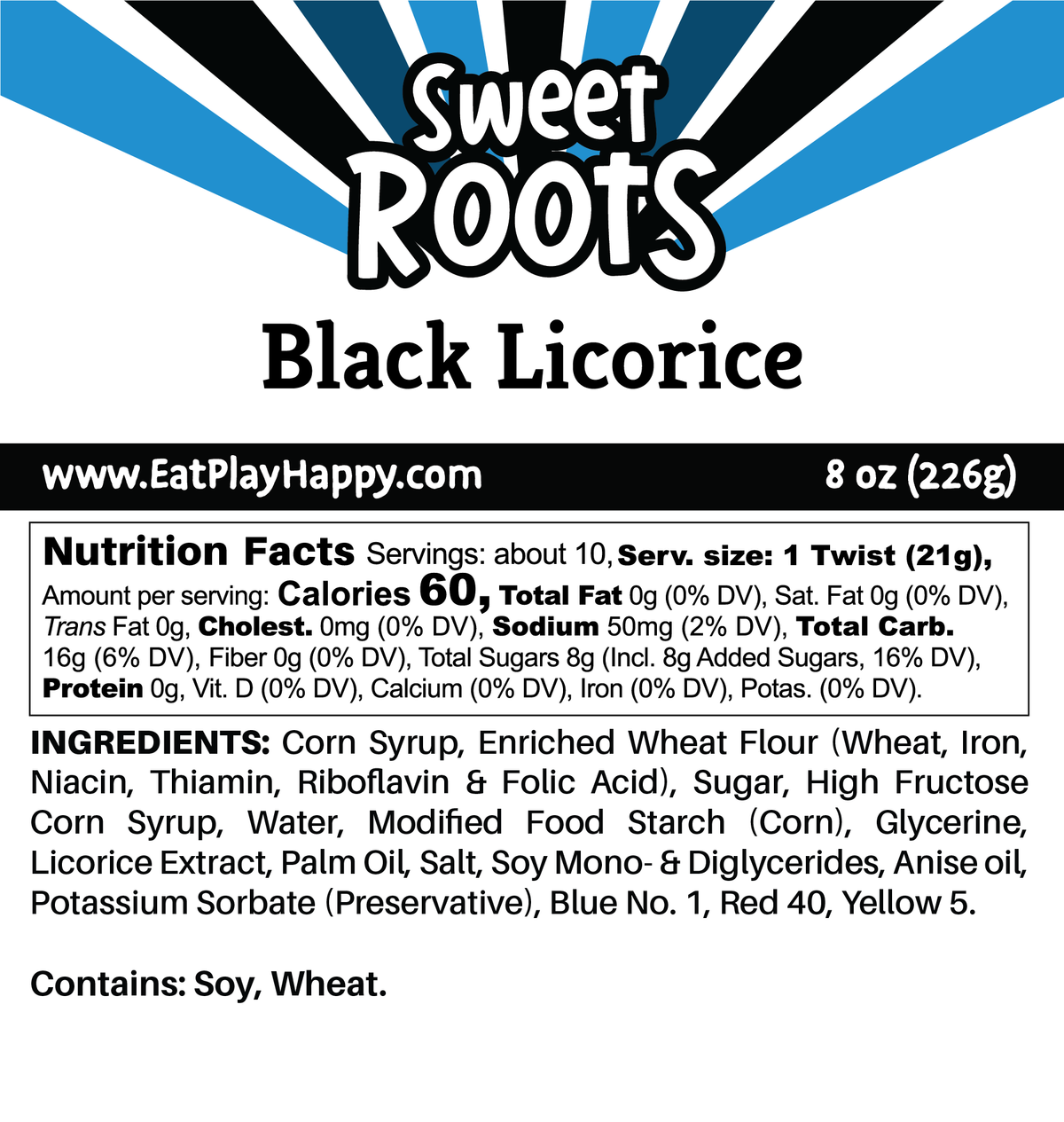 Sweet Roots Black Licorice (16 oz)