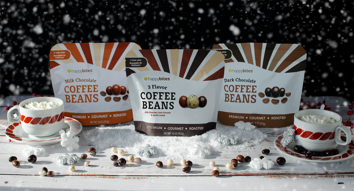 Happy Bites 3 Flavor Coffee Beans (16 oz)